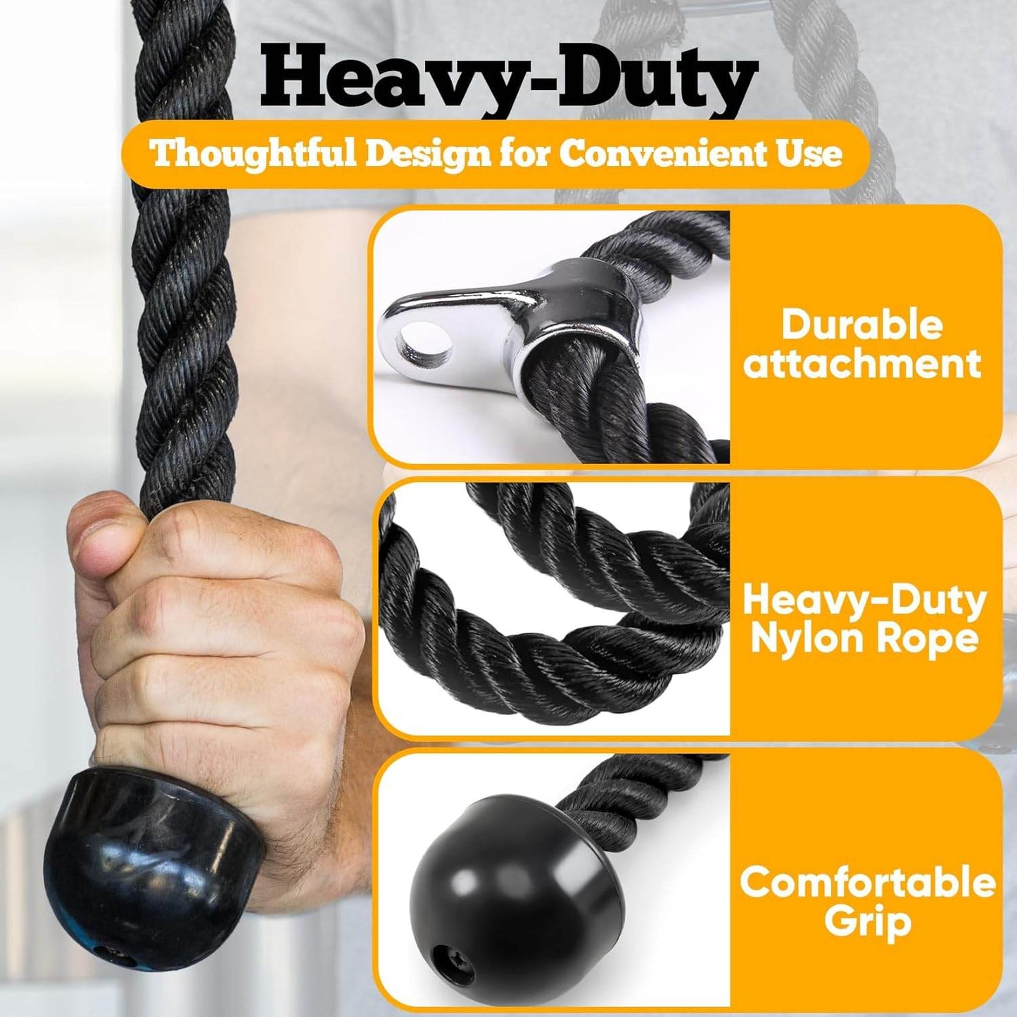 Tricep Pull Down Rope - FITECFIT