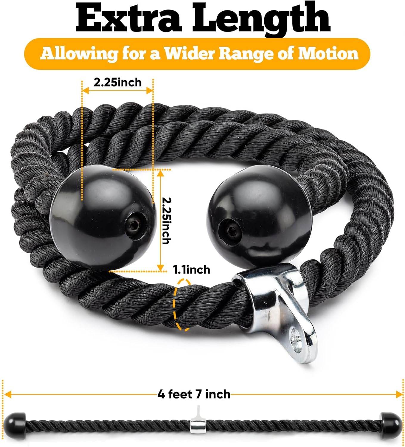 Tricep Pull Down Rope - FITECFIT