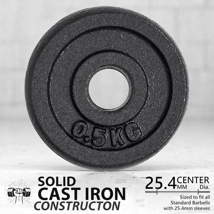 Meteor Essential Cast Iron Weight Plate 25.4Mm Hole - FITECFIT